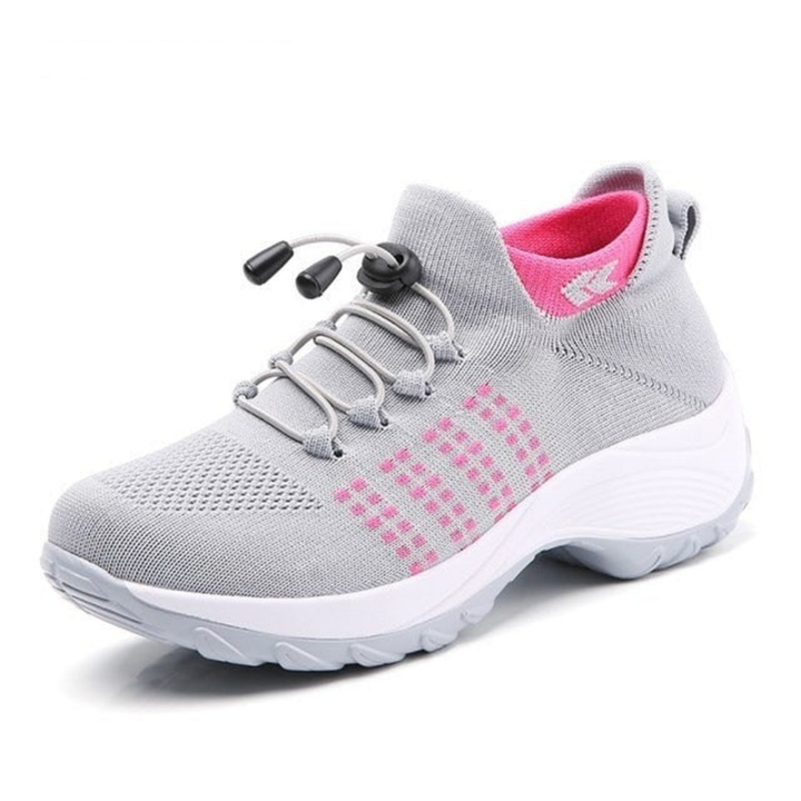 Sanne | Women's Breathable Mesh Platform Lace-Up Sneakers
