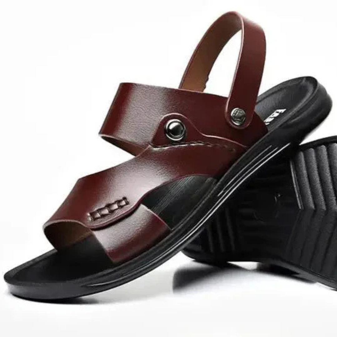 Seren | Women's Leather Open-Toe Slingback Sandals
