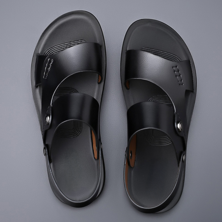 Seren | Women's Leather Open-Toe Slingback Sandals
