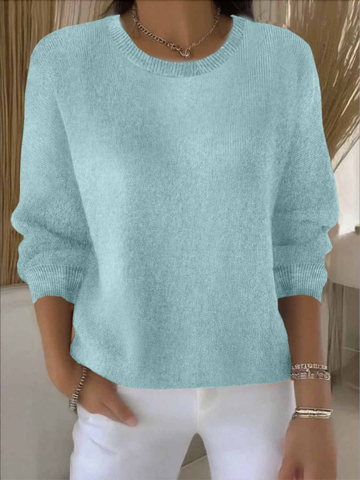 Sienna | Women's Cotton-Blend Crew Neck Knit Jumper
