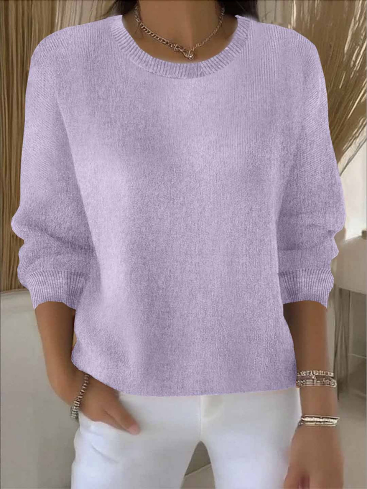 Sienna | Women's Cotton-Blend Crew Neck Knit Jumper