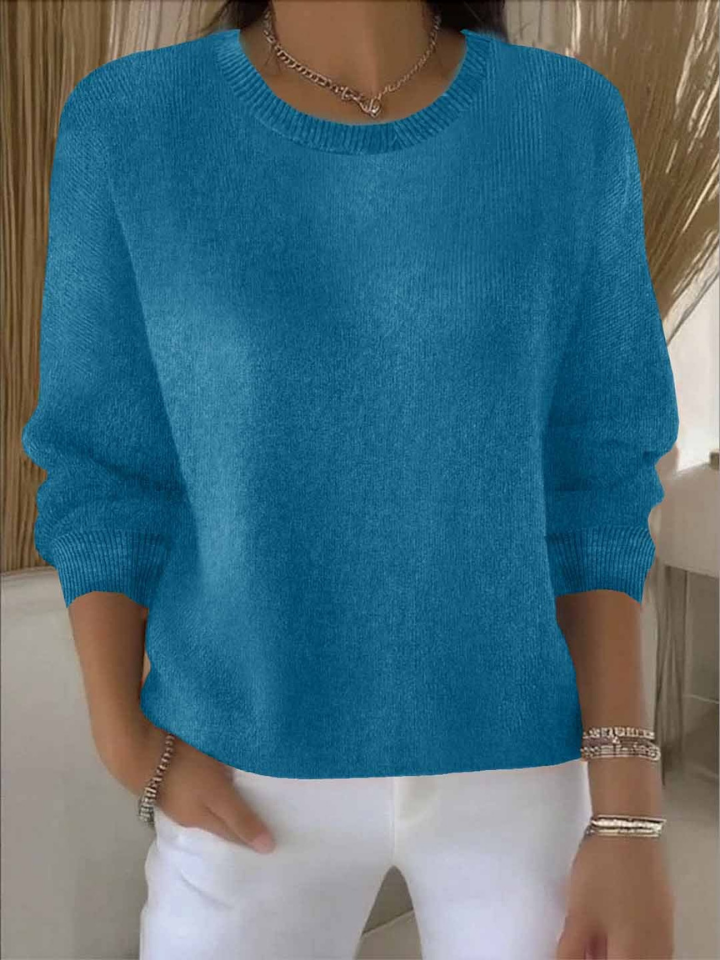 Sienna | Women's Cotton-Blend Crew Neck Knit Jumper