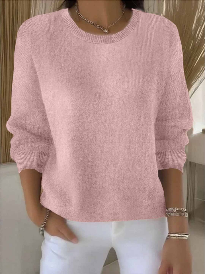 Sienna | Women's Cotton-Blend Crew Neck Knit Jumper