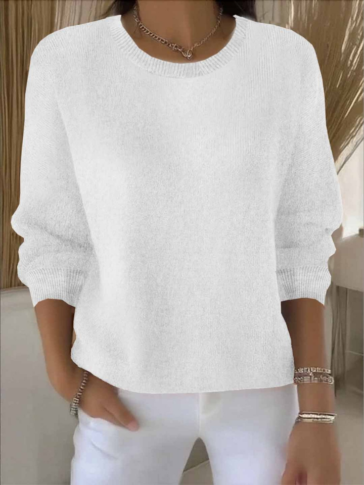 Sienna | Women's Cotton-Blend Crew Neck Knit Jumper