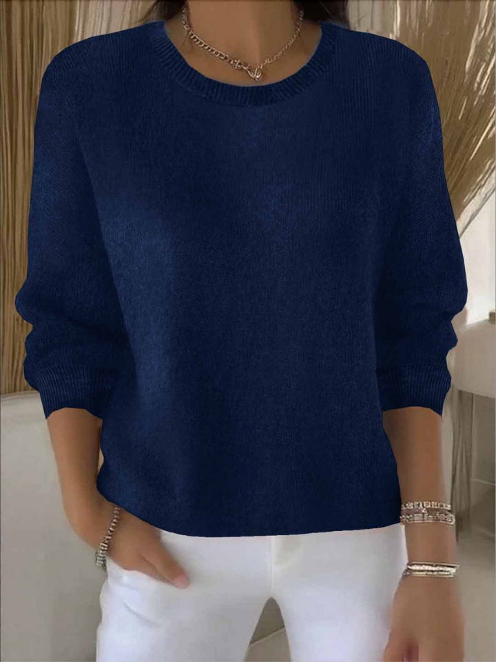 Sienna | Women's Cotton-Blend Crew Neck Knit Jumper