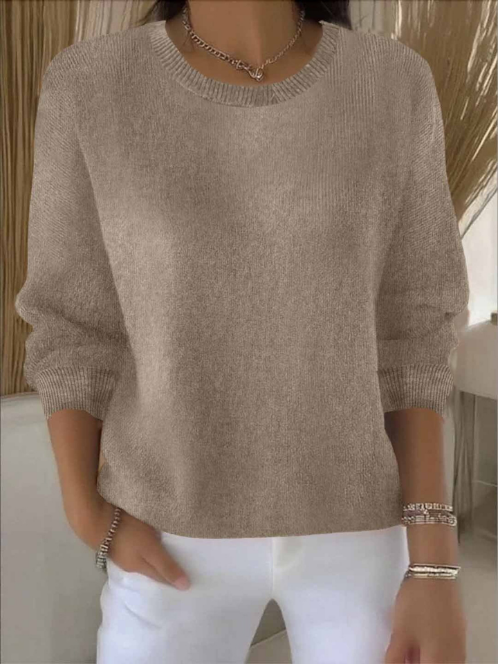 Sienna | Women's Cotton-Blend Crew Neck Knit Jumper