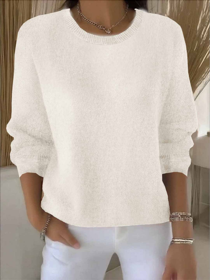 Sienna | Women's Cotton-Blend Crew Neck Knit Jumper