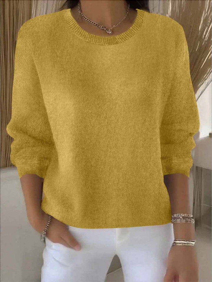 Sienna | Women's Cotton-Blend Crew Neck Knit Jumper