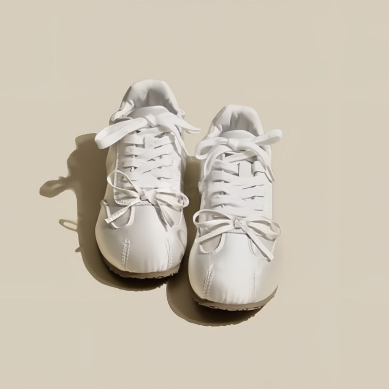 Sienna | Women's Satin Floral Lace-Up Sneakers