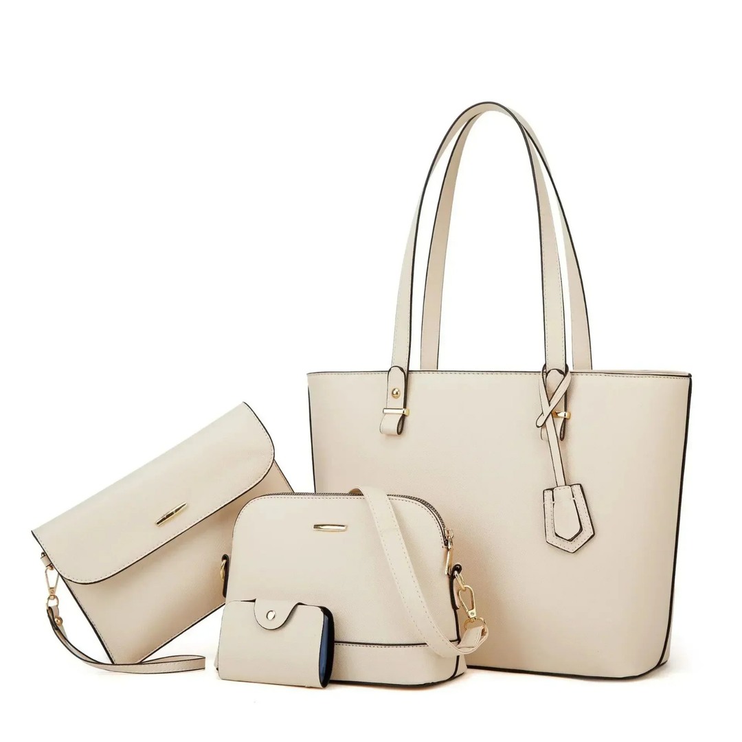 Sienna | Women's Vegan Leather Tote Bag 3-Piece Set