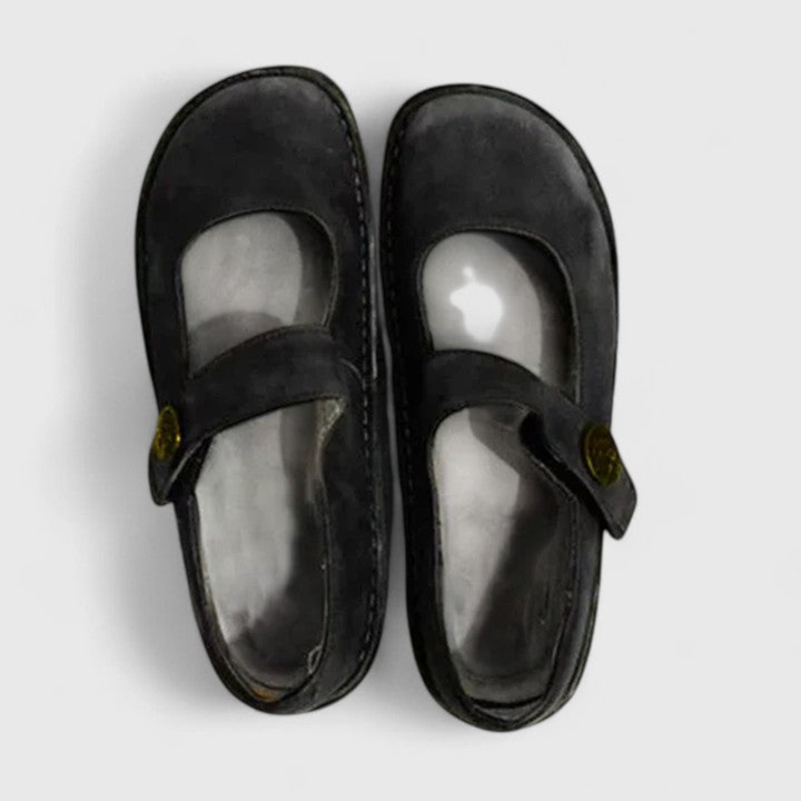 Sutton | Women's Orthopedic Suede Mary Jane Flats