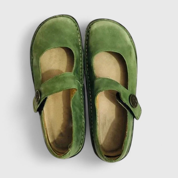 Sutton | Women's Orthopedic Suede Mary Jane Flats