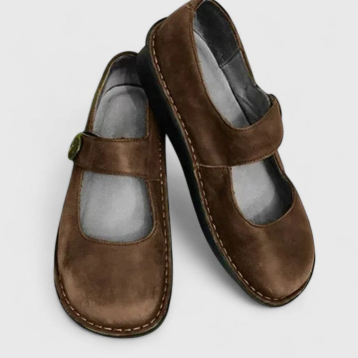Sutton | Women's Orthopedic Suede Mary Jane Flats