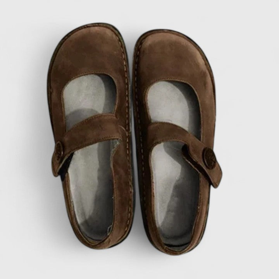 Sutton | Women's Orthopedic Suede Mary Jane Flats