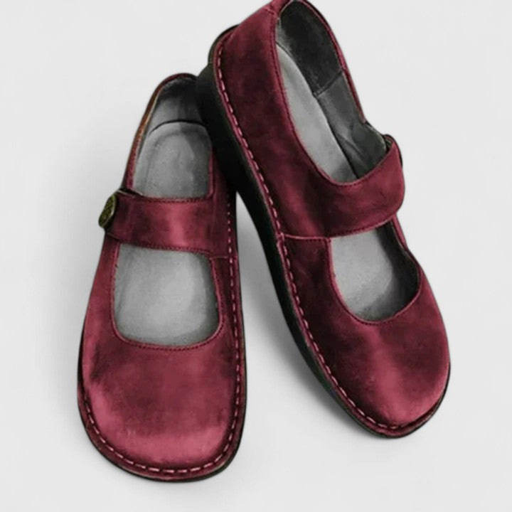 Sutton | Women's Orthopedic Suede Mary Jane Flats