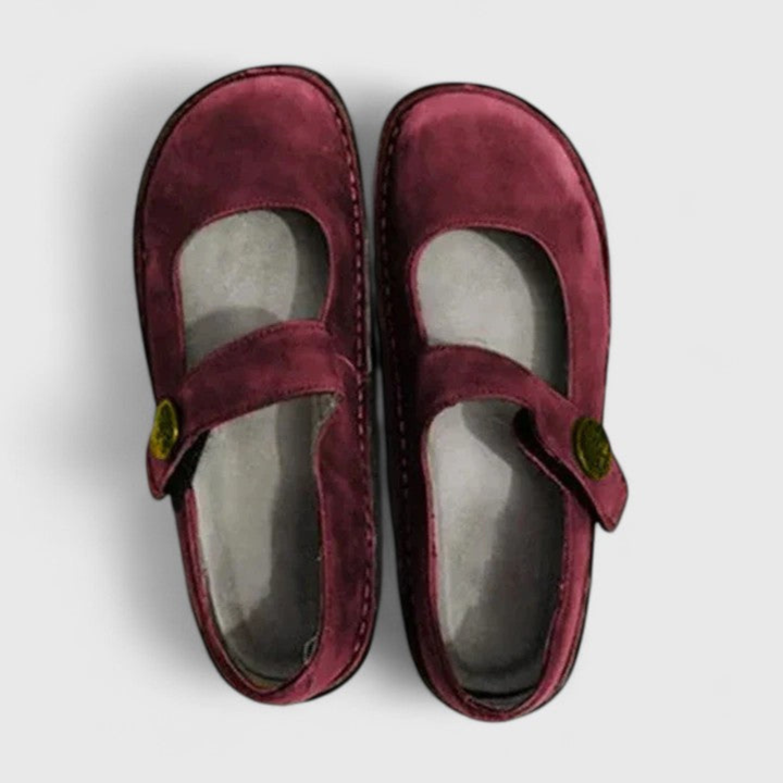 Sutton | Women's Orthopedic Suede Mary Jane Flats