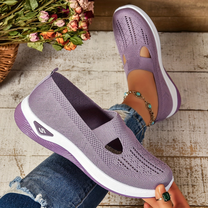 Thea | Women's Breathable Knit Slip-On Sneakers