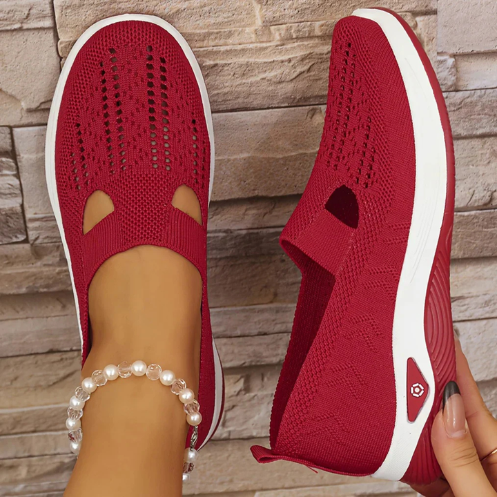 Thea | Women's Breathable Knit Slip-On Sneakers