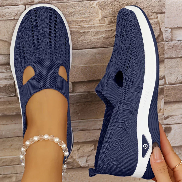 Thea | Women's Breathable Knit Slip-On Sneakers