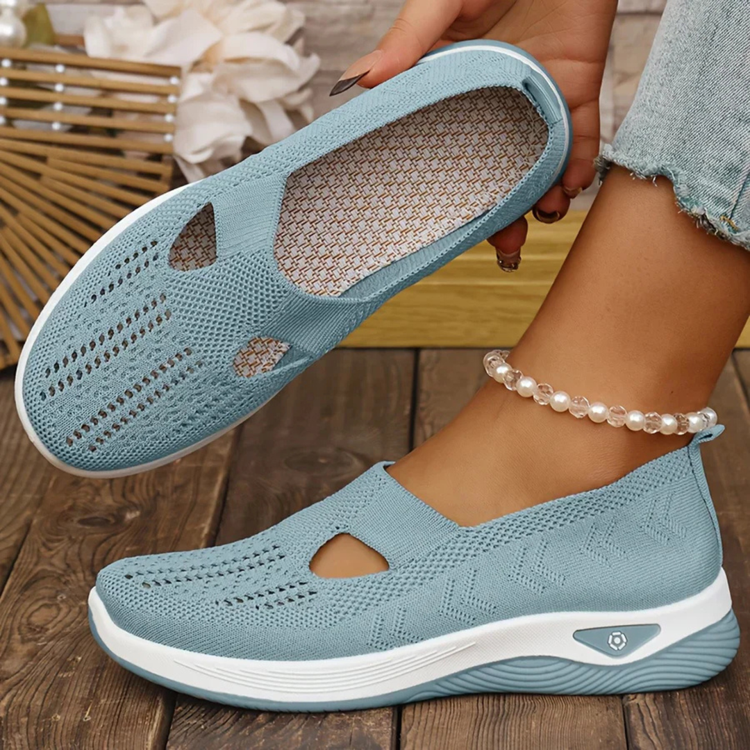 Thea | Women's Breathable Knit Slip-On Sneakers
