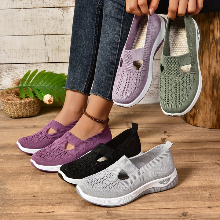 Thea | Women's Breathable Knit Slip-On Sneakers