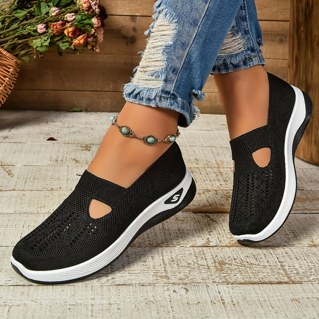 Thea | Women's Breathable Knit Slip-On Sneakers