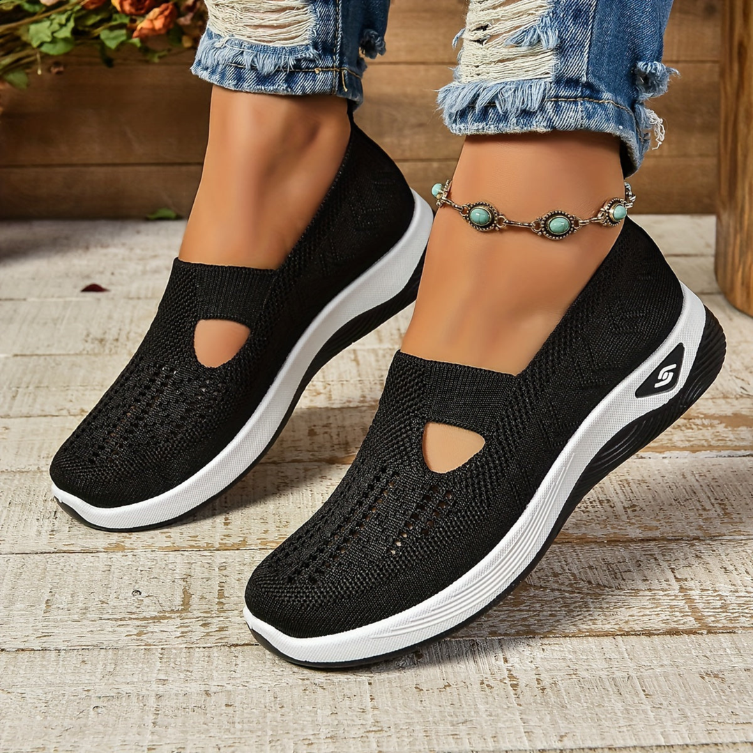 Thea | Women's Breathable Knit Slip-On Sneakers