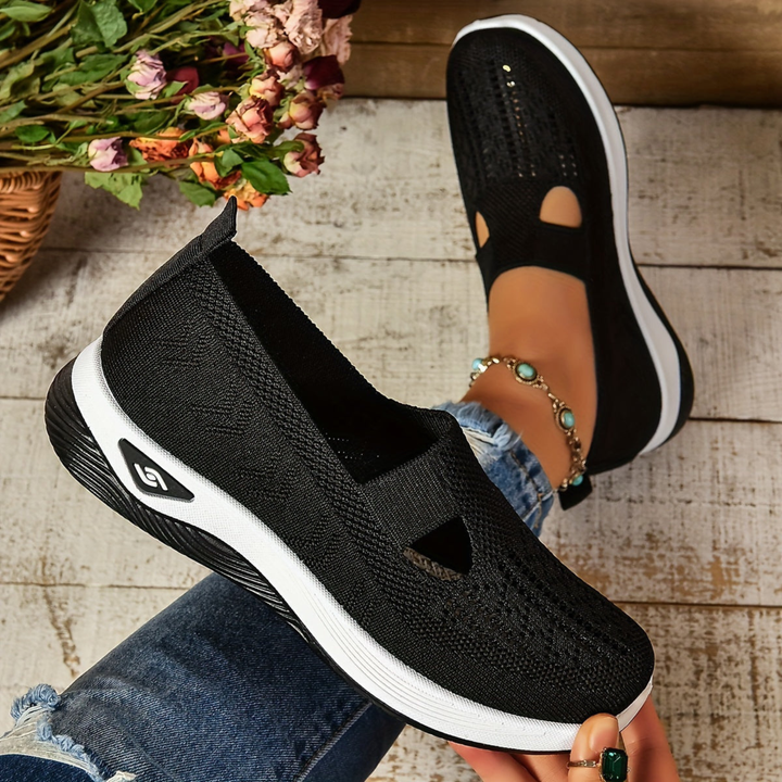 Thea | Women's Breathable Knit Slip-On Sneakers