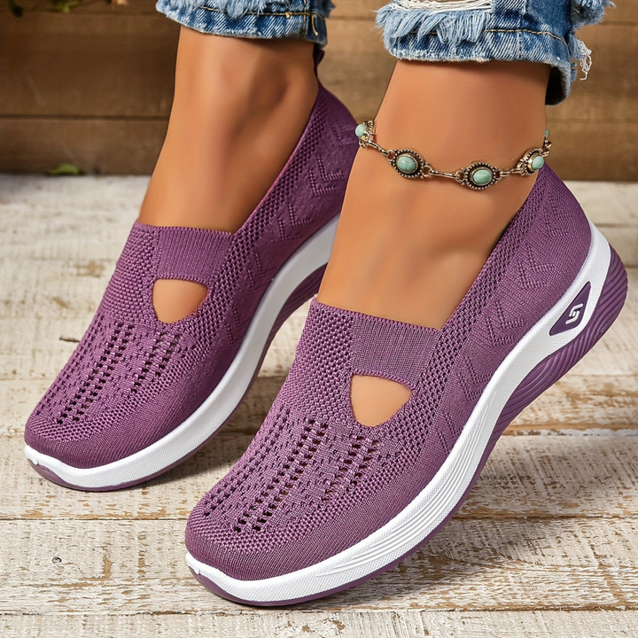 Thea | Women's Breathable Knit Slip-On Sneakers