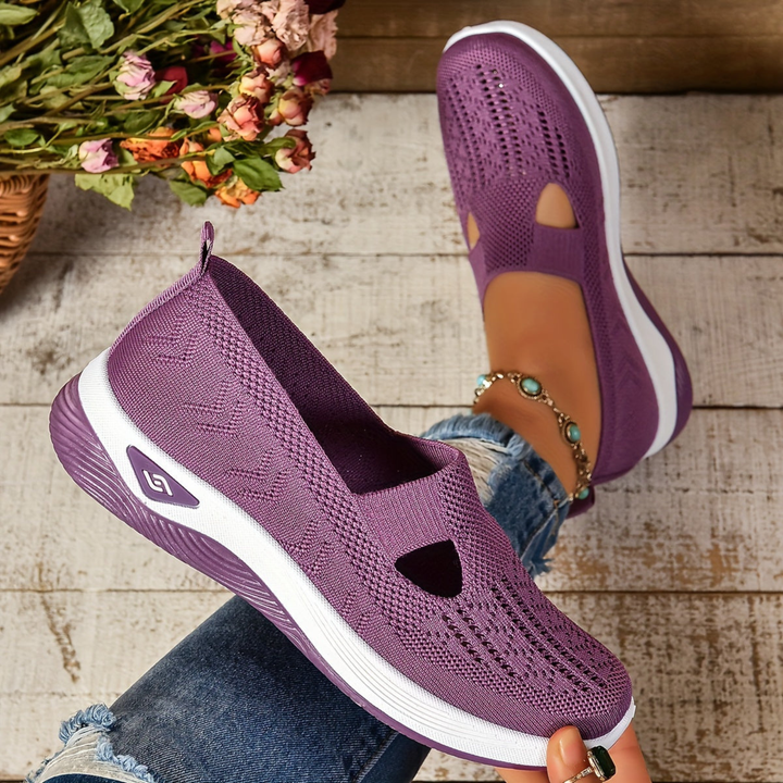 Thea | Women's Breathable Knit Slip-On Sneakers