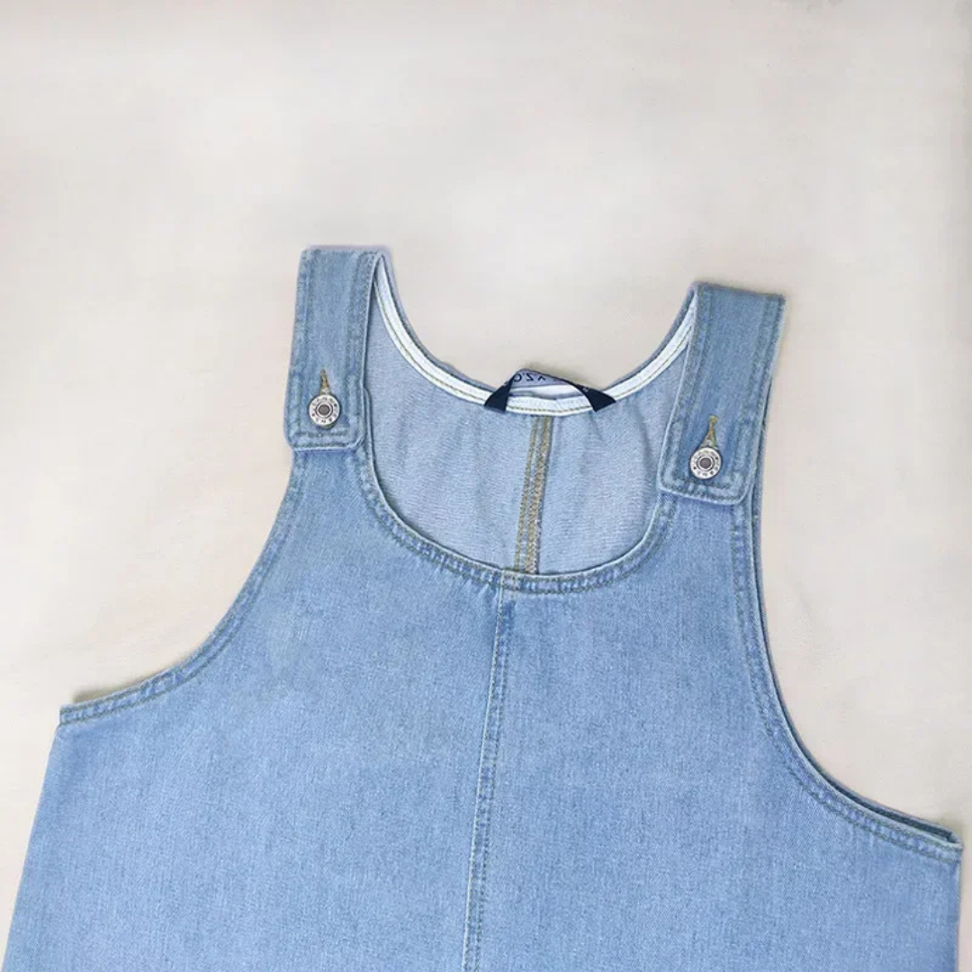 Tilda | Women's Denim Sleeveless Scoop-Neck Mini Shift Dress