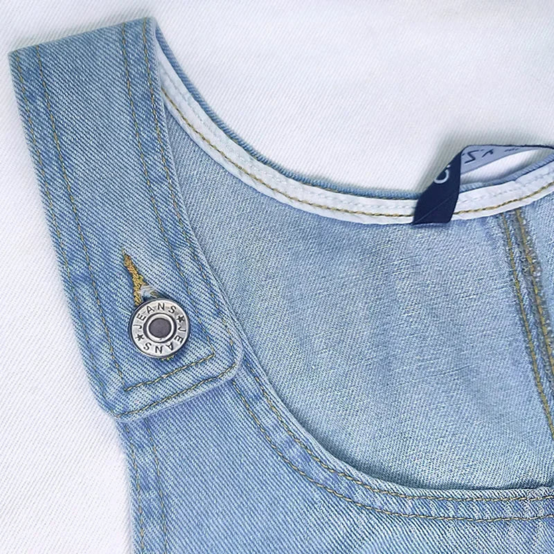 Tilda | Women's Denim Sleeveless Scoop-Neck Mini Shift Dress