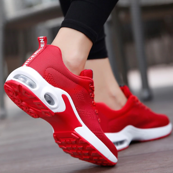 Veda | Women's Breathable Mesh Air Cushion Lace-Up Running Sneakers