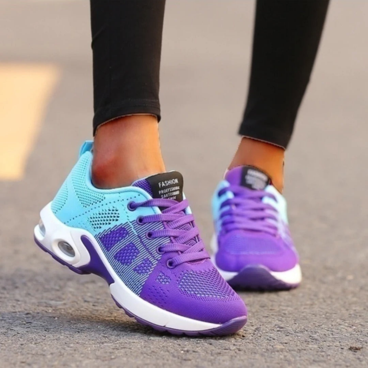 Veda | Women's Breathable Mesh Air Cushion Lace-Up Running Sneakers