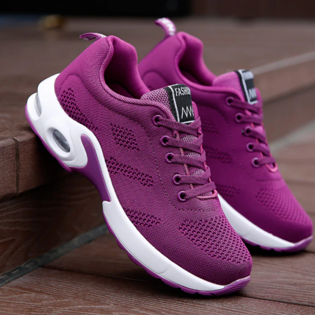 Veda | Women's Breathable Mesh Air Cushion Lace-Up Running Sneakers
