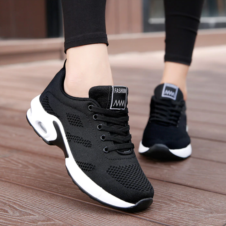 Veda | Women's Breathable Mesh Air Cushion Lace-Up Running Sneakers