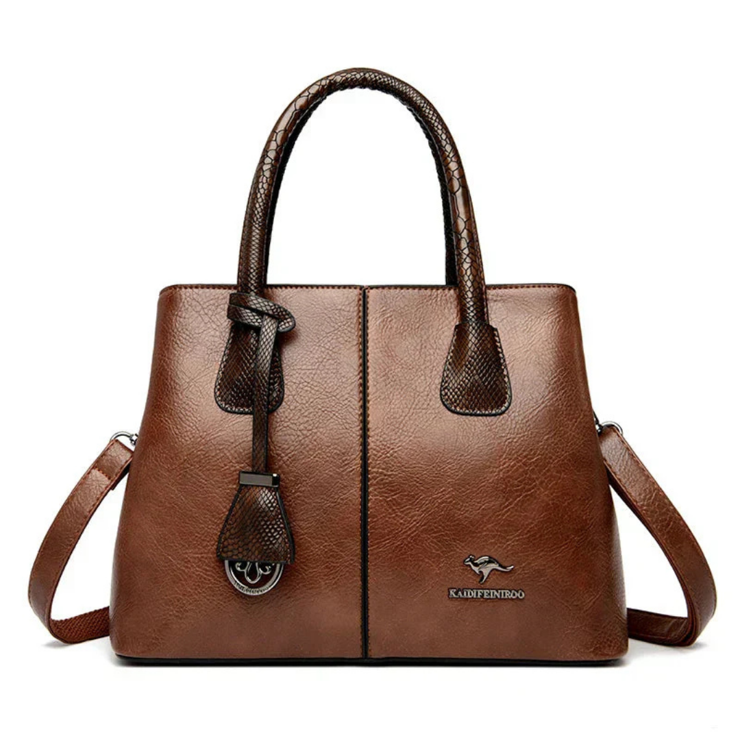 Wren | Women's Leather Structured Top-Handle Handbag Sophisticated