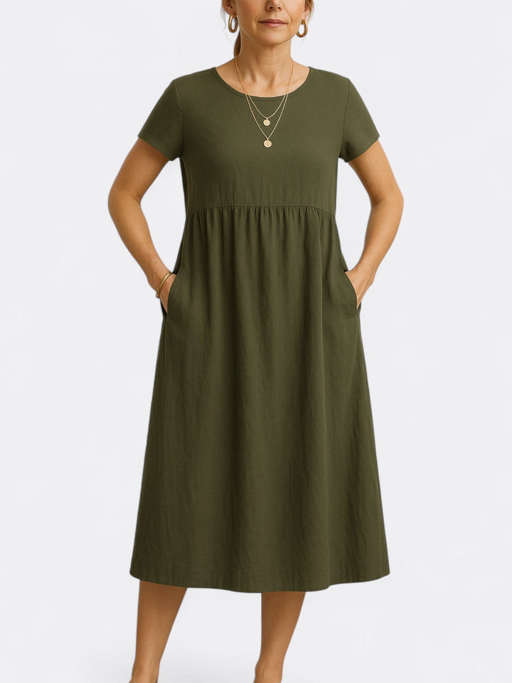 Martha's Effortless Elegance | A-Line Dress
