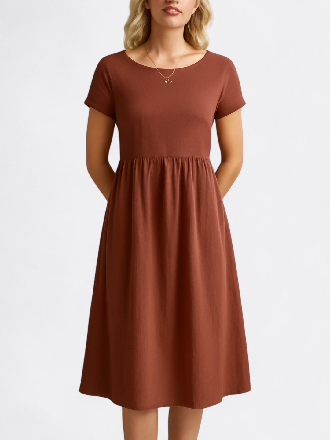 Martha's Effortless Elegance | A-Line Dress