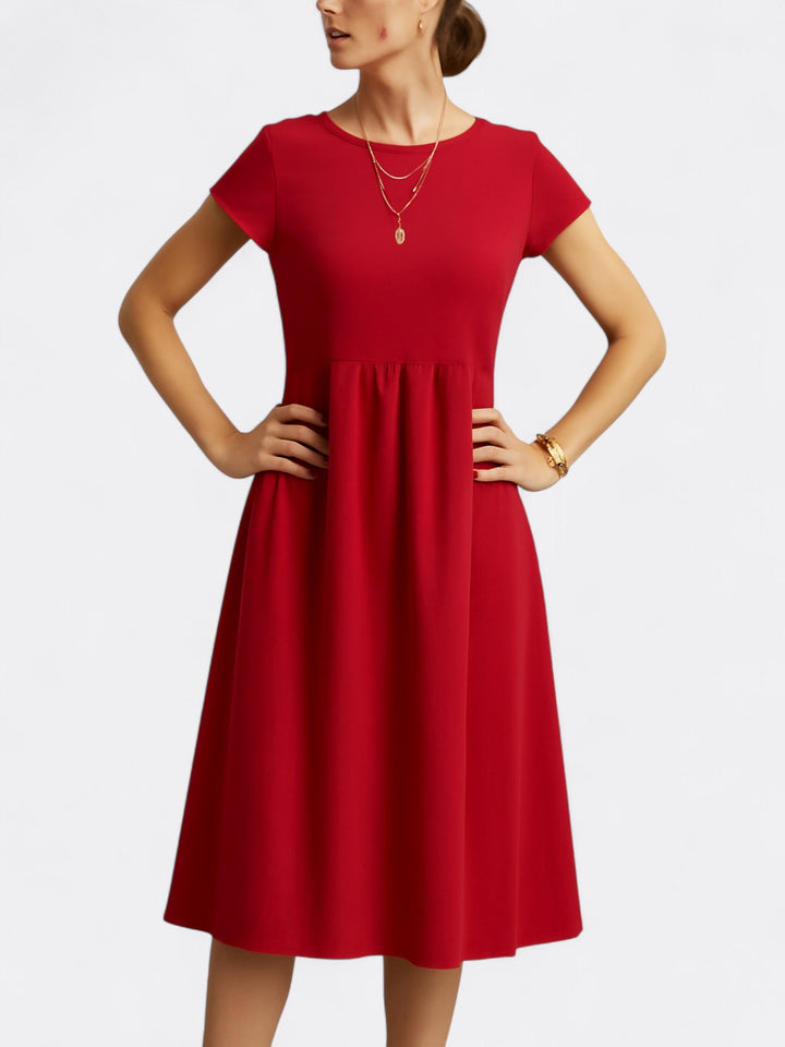 Martha's Effortless Elegance | A-Line Dress