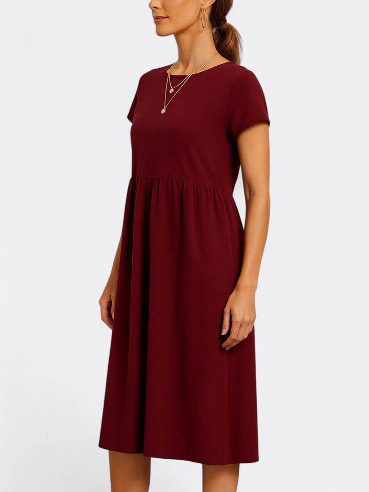 Martha's Effortless Elegance | A-Line Dress