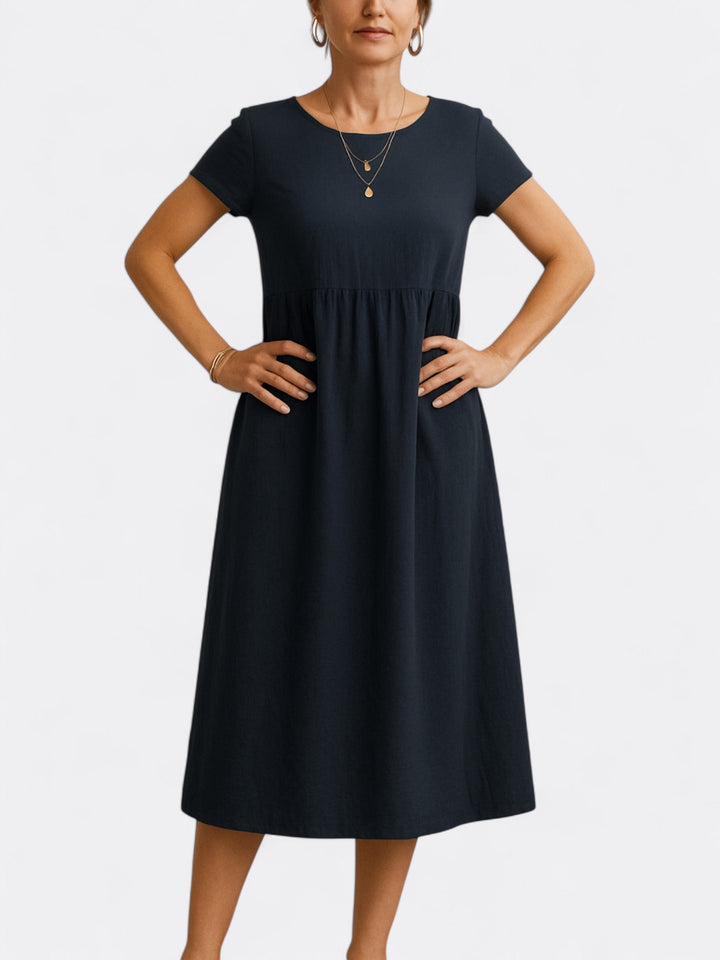 Martha's Effortless Elegance | A-Line Dress