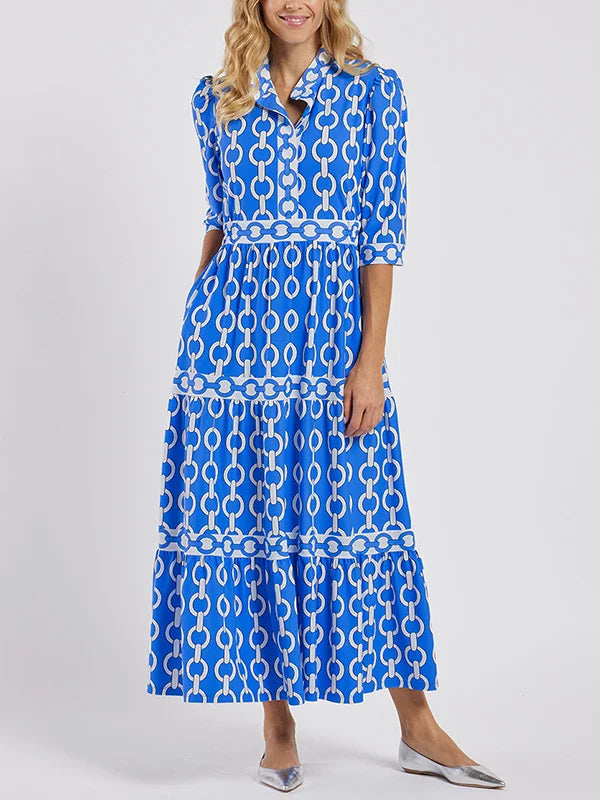 Juliette | Midi Dress with Chain Link Detail