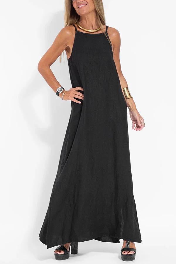Dalia's Laidback Ease | Sleeveless Maxi Dress