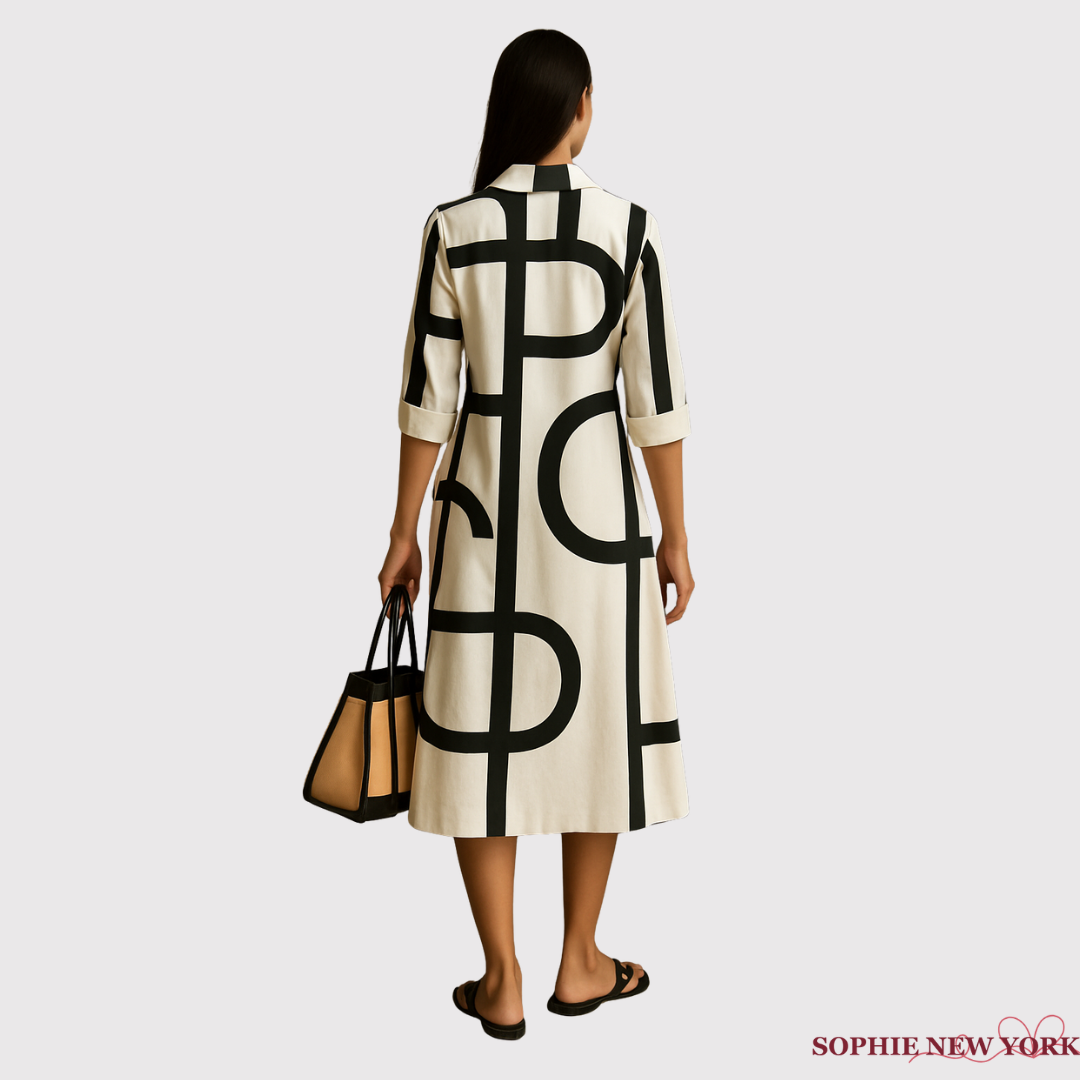 Nadia's Bold Form | Graphic Shirt Dress