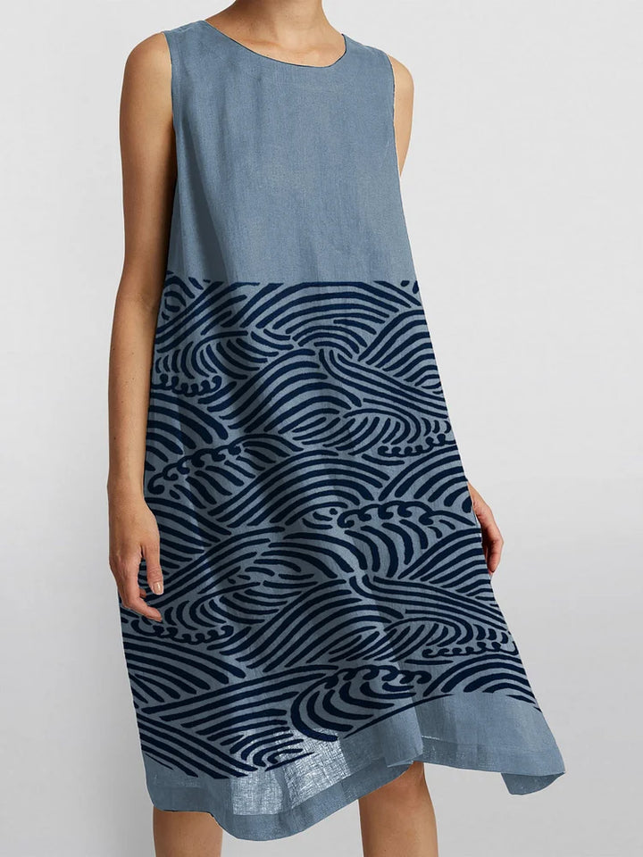 Tessa's Modern Flow | Sleeveless Pattern Dress