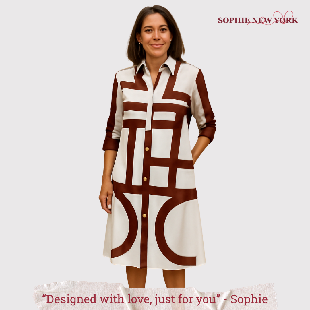Nadia's Bold Form | Graphic Shirt Dress