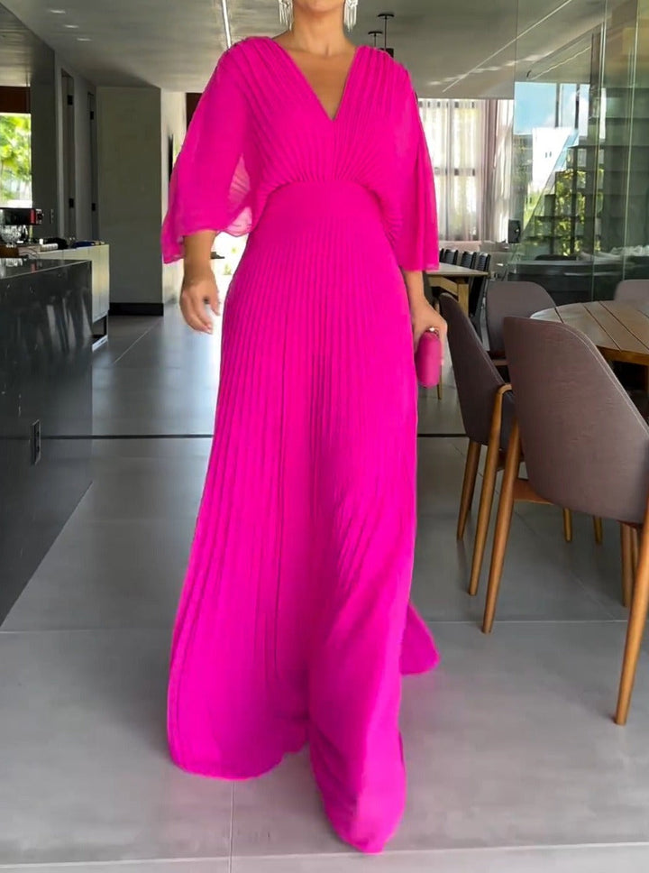 Ria™ - Floating Ribbed Maxi Dress
